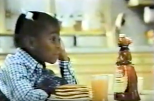 Kim Fields with Mrs. Butterworth