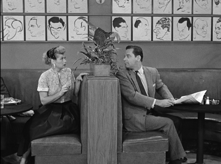 Lucy Ricardo and Bill Holden at the Brown Derby