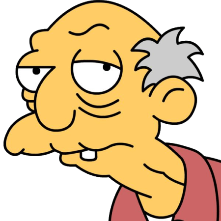 old man from Simpsons