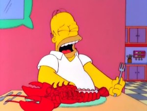 Homer cries for Pinchy