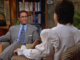 Bryant Gumbel and Jerry Seinfeld