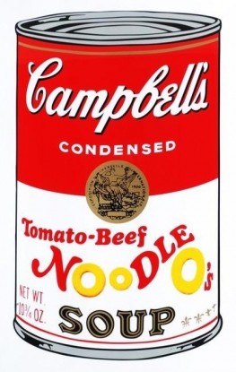 Andy Warhol soup can