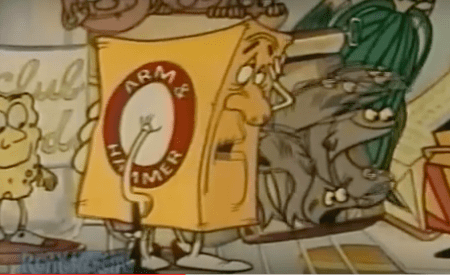 Arm & Hammer baking soda cartoon