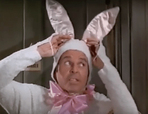 Louis B with bunny ears