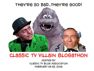 Classic TV Villain Blogathon graphic